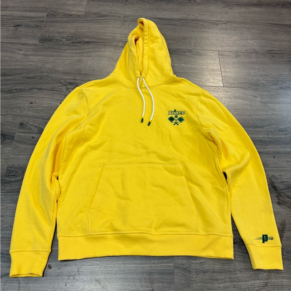 Prince Yellow Hoodie with Embroidered Design